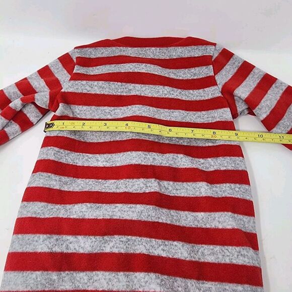 Carter's Just One You 6 Month Unisex Reindeer Striped Fleece Footed Pajama New - Picture 8 of 11